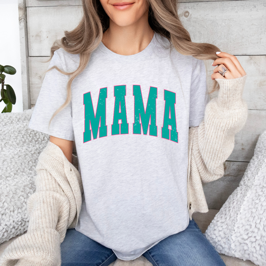 Vintage Teal Mama Tee