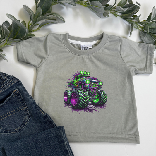 Sublimated Monster Truck Kids Tee