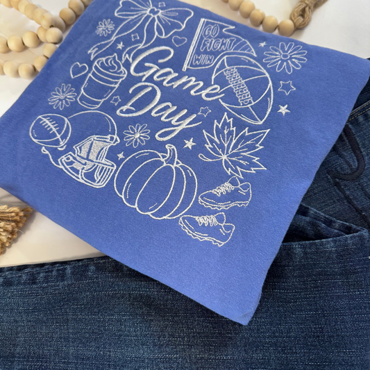 Embroidered Fall Game Day