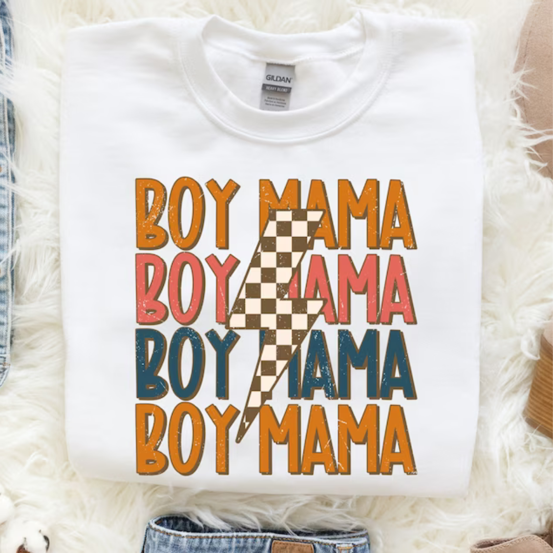 Destressed Boy Mama Tee