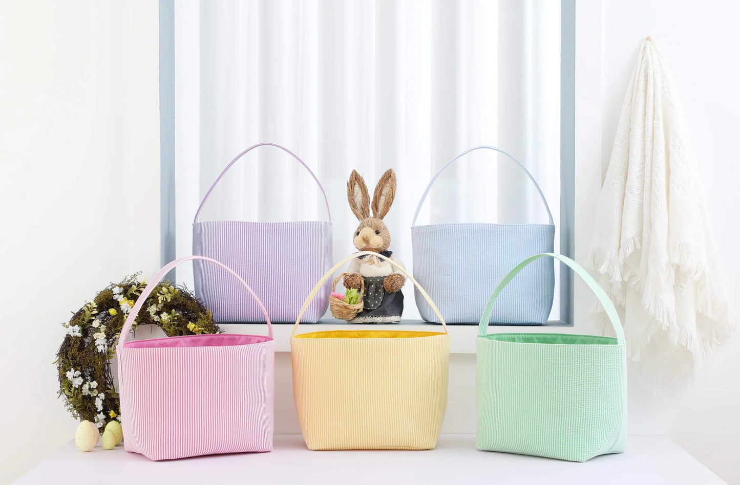 PREORDER- Seersucker Easter Baskets