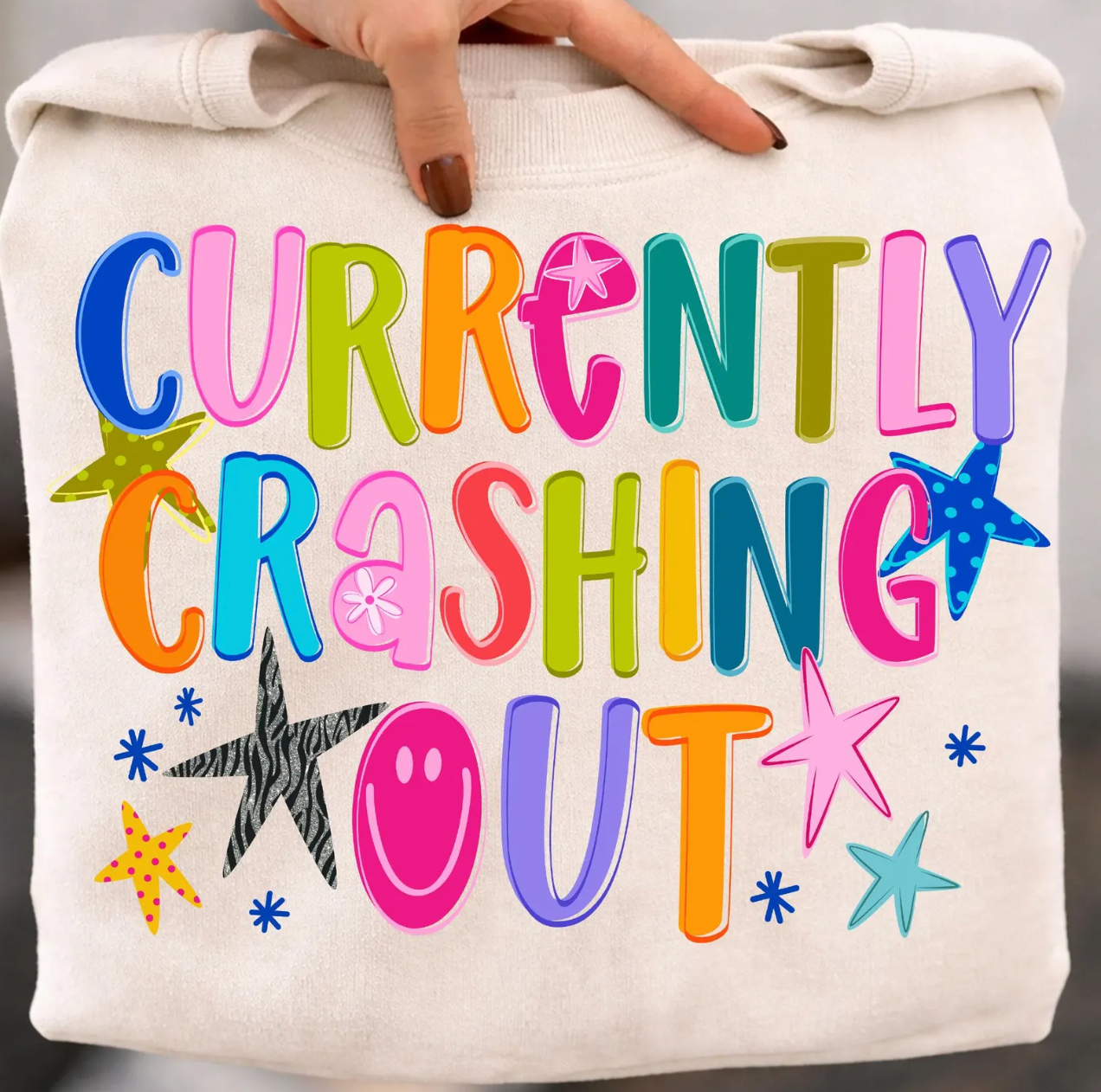 Vintage Currently Crashing Out Tee