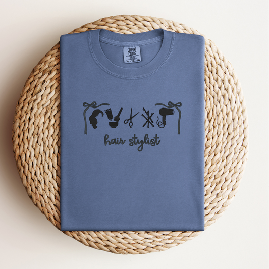 Custom Embroidered Hairstylist Tee