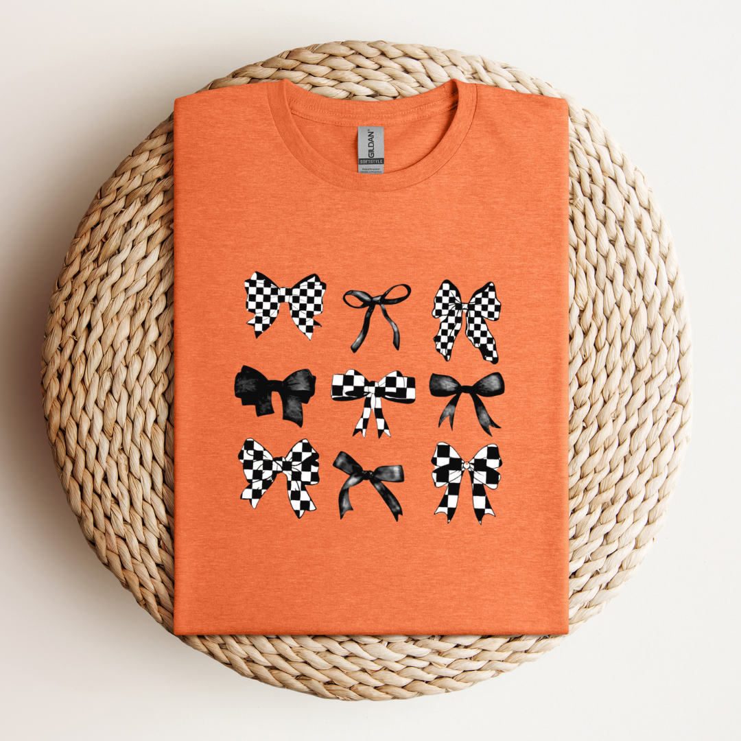 Checkered Bow Coquette Tee