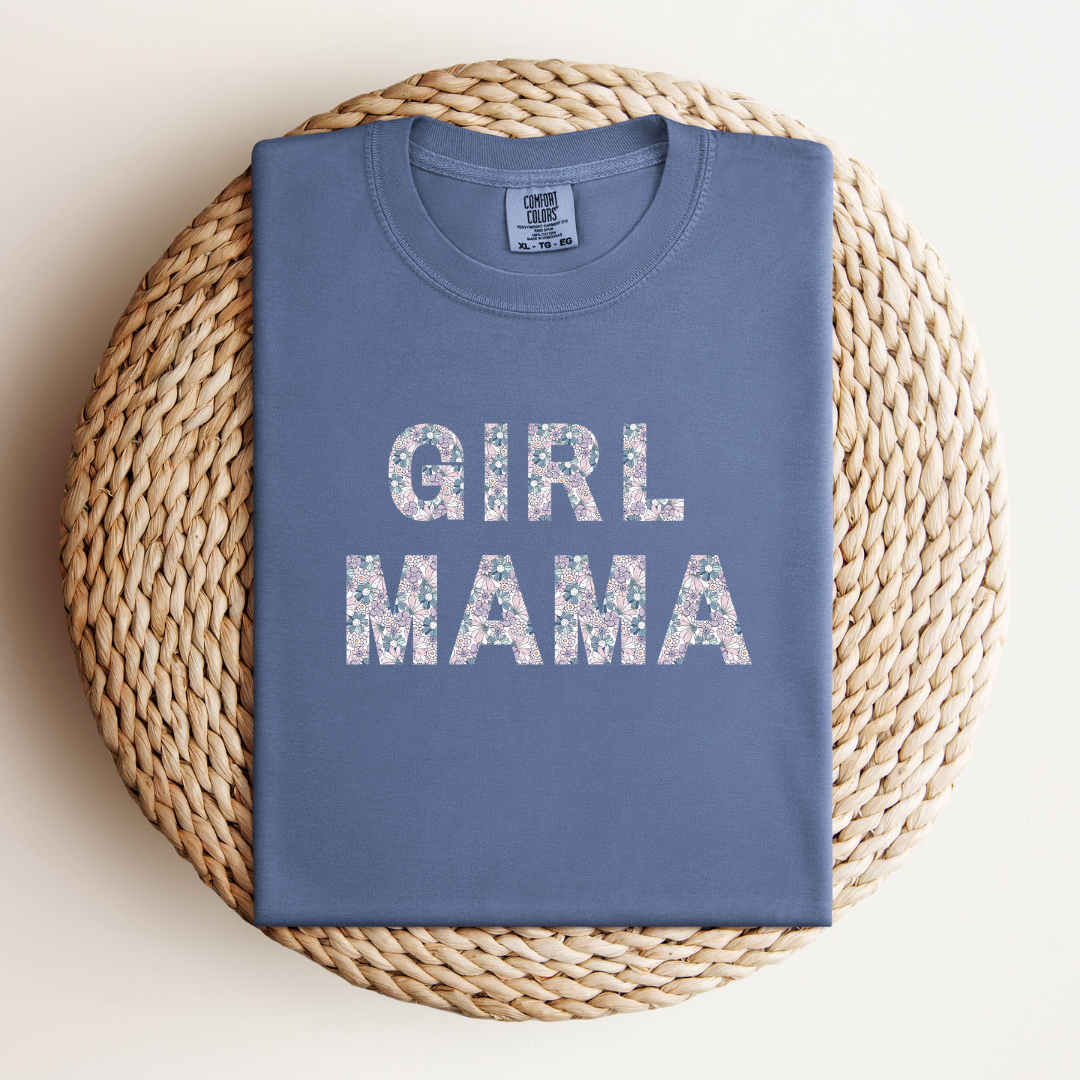 Floral Girl Mom Tee