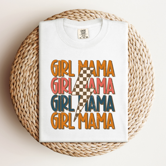 Destressed Girl Mama Bolted Tee