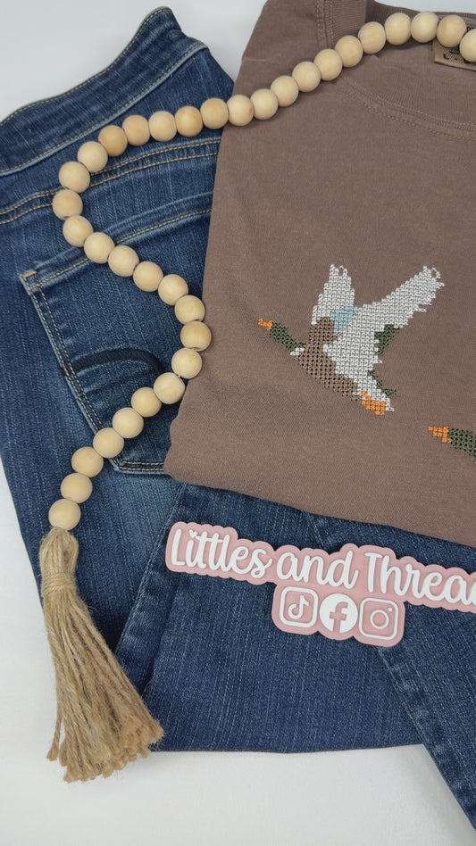 Cross Stitched Mallard Top