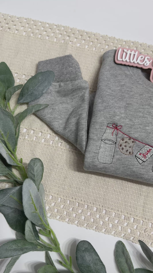 Milk and Cookies with Santa Crewneck